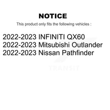 Charger l'image dans la galerie, Rear Brake Rotor Ceramic Pad Kit For Mitsubishi Outlander Nissan Pathfinder QX60