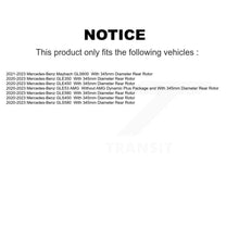 Load image into Gallery viewer, Rear Brake Rotors Ceramic Pad Kit For Mercedes-Benz GLE450 GLE350 GLS450 GLE53 AMG GLS580 K8T-104785