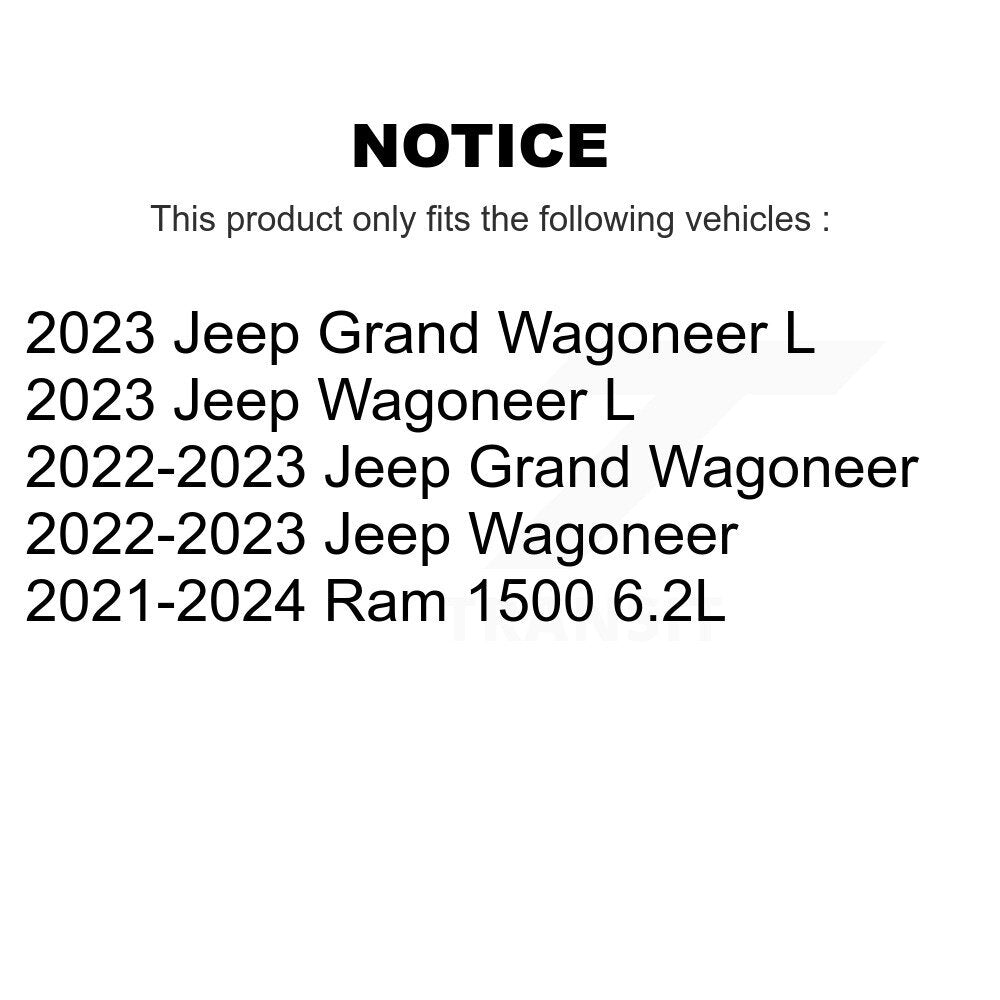 Rear Disc Brake Rotors And Ceramic Pads Kit For Ram 1500 Jeep Wagoneer