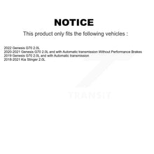 Charger l&#39;image dans la galerie, Rear Disc Brake Rotors And Ceramic Pads Kit For Genesis G70 Kia Stinger