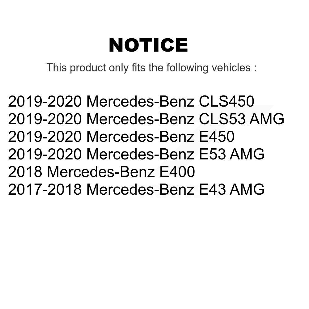 Rear Brake Rotor And Ceramic Pad Kit For Mercedes-Benz E450 E400 E53 AMG CLS53 CLS450 E43 K8T-104804