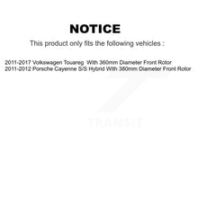 Load image into Gallery viewer, Front Disc Brake Rotors &amp; Ceramic Pad Kit For Volkswagen Touareg Porsche Cayenne