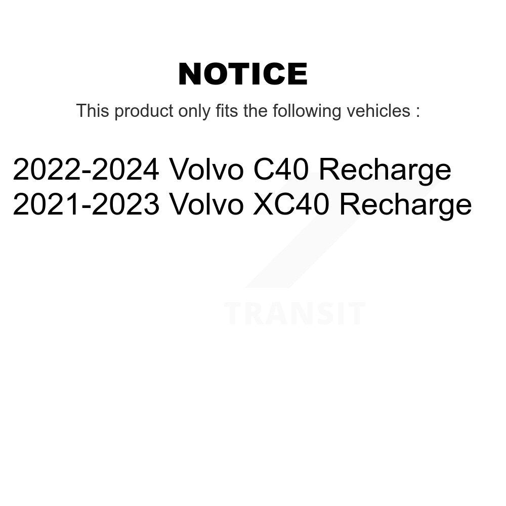 Front Rear Disc Brake Rotors And Ceramic Pads Kit For Volvo XC40 Recharge C40 K8T-105838