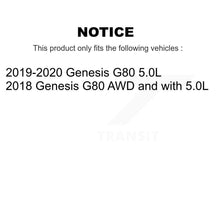 Charger l'image dans la galerie, Front Rear Disc Brake Rotors And Ceramic Pads Kit For Genesis G80 K8T-105839