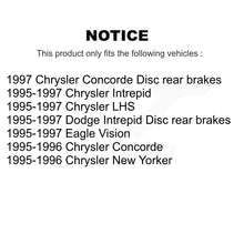 Load image into Gallery viewer, Front Rear Brake Rotor Ceramic Pad Kit For Intrepid Dodge Chrysler Concorde LHS Eagle New K8T-105865