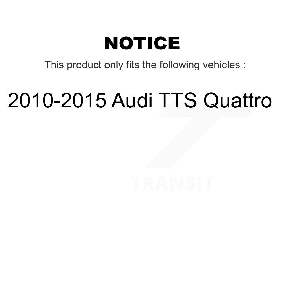 Front Rear Disc Brake Rotors And Ceramic Pads Kit For 2010-2015 Audi TTS Quattro K8T-105866