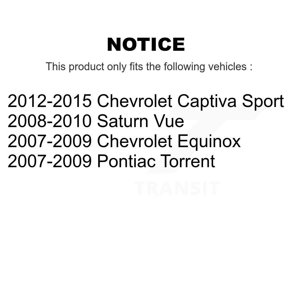 Front Rear Brake Caliper Kit For Chevrolet Equinox Pontiac Torrent Saturn Vue