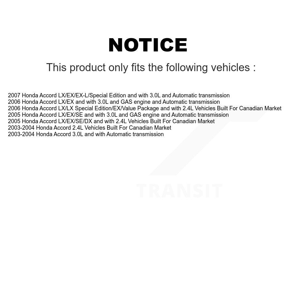 Front Rear Brake Caliper Left Right Side (Driver Passenger) Kit For Honda Accord