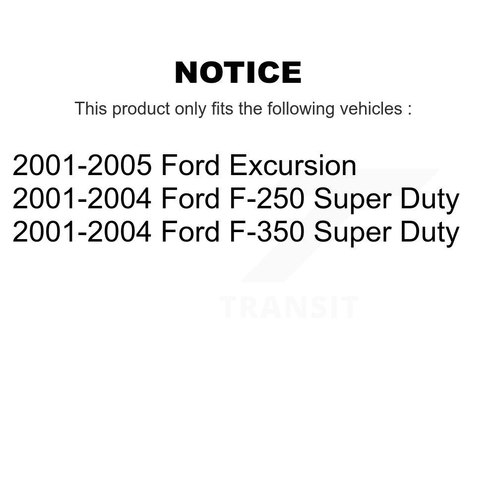 Front Rear Disc Brake Caliper Kit For Ford F-350 Super Duty F-250 Excursion