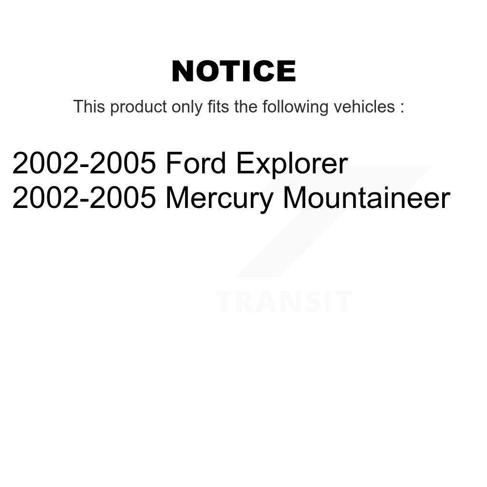 Front Rear Brake Caliper Kit For 2002-2005 Ford Explorer Mercury Mountaineer