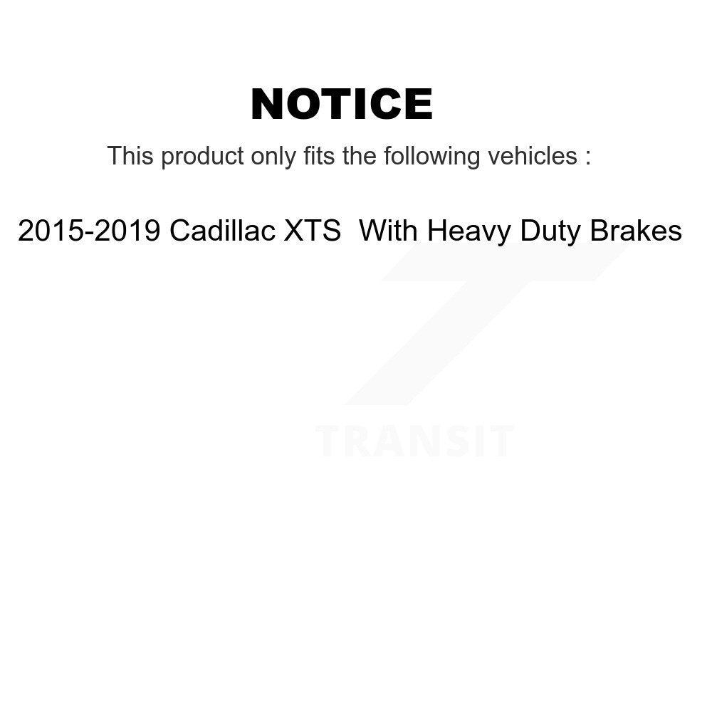 Front Rear Brake Caliper Kit For 2015-2019 Cadillac XTS With Heavy Duty Brakes