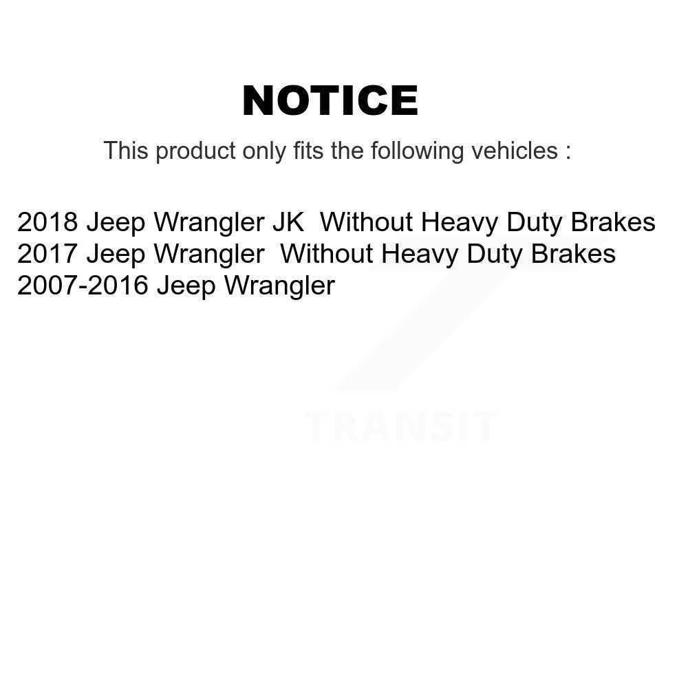 Front Rear Brake Caliper Left Right (Driver Passenger) Kit For Jeep Wrangler JK