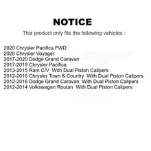Charger l&#39;image dans la galerie, Front Brake Caliper Kit For Dodge Grand Caravan Chrysler Town &amp; Country Pacifica