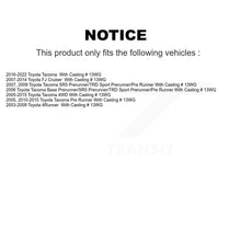 Charger l'image dans la galerie, Front Brake Caliper Kit For Toyota Tacoma 4Runner FJ Cruiser With Casting # 13WG