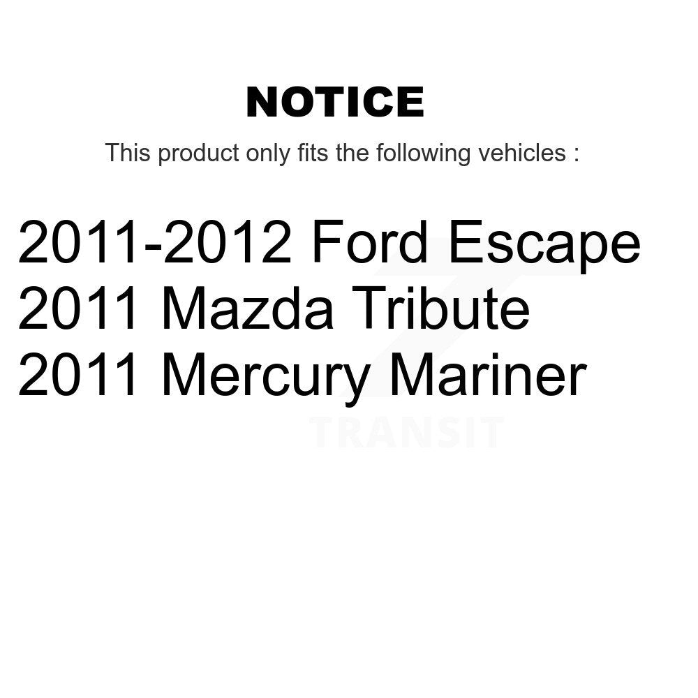 Front Brake Caliper Left Right Kit For Ford Escape Mercury Mariner Mazda Tribute