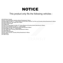 Charger l'image dans la galerie, Kit d'étrier de frein avant pour Chevrolet Equinox GMC Terrain Malibu Buick Impala 