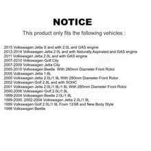 Charger l&#39;image dans la galerie, Kit d&#39;étrier de frein avant gauche droit pour Volkswagen Jetta Beetle Golf City 