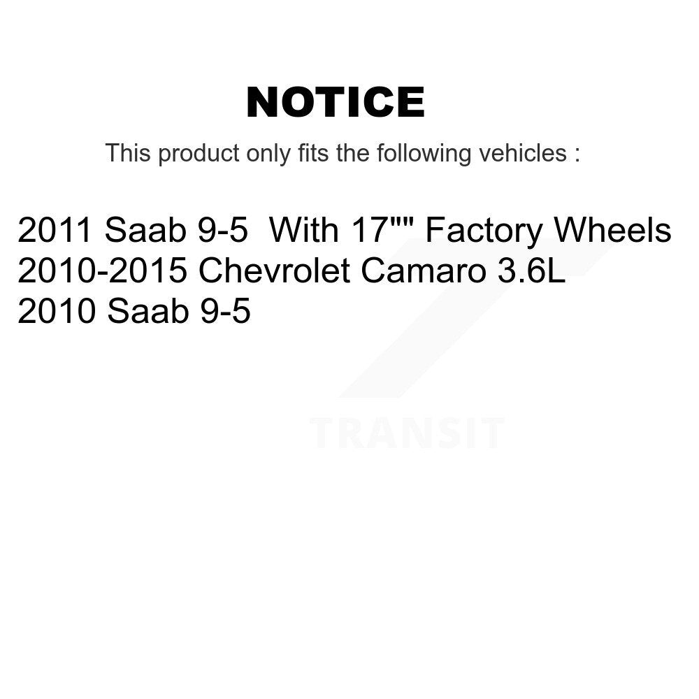 Kit d'étrier de frein à disque avant gauche droit pour Chevrolet Camaro Saab 9-5 