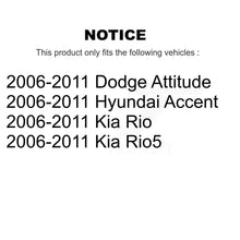 Charger l&#39;image dans la galerie, Front Brake Caliper Kit For 2006-2011 Hyundai Accent Kia Rio Rio5 Dodge Attitude