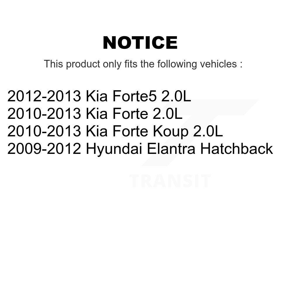 Front Brake Caliper (Left Right) Kit For Hyundai Elantra Kia Forte Koup Forte5