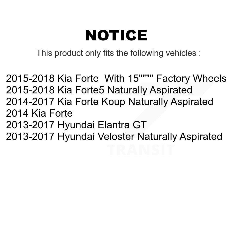 Front Brake Caliper Kit For Kia Hyundai Forte Elantra GT Veloster Forte5 Koup