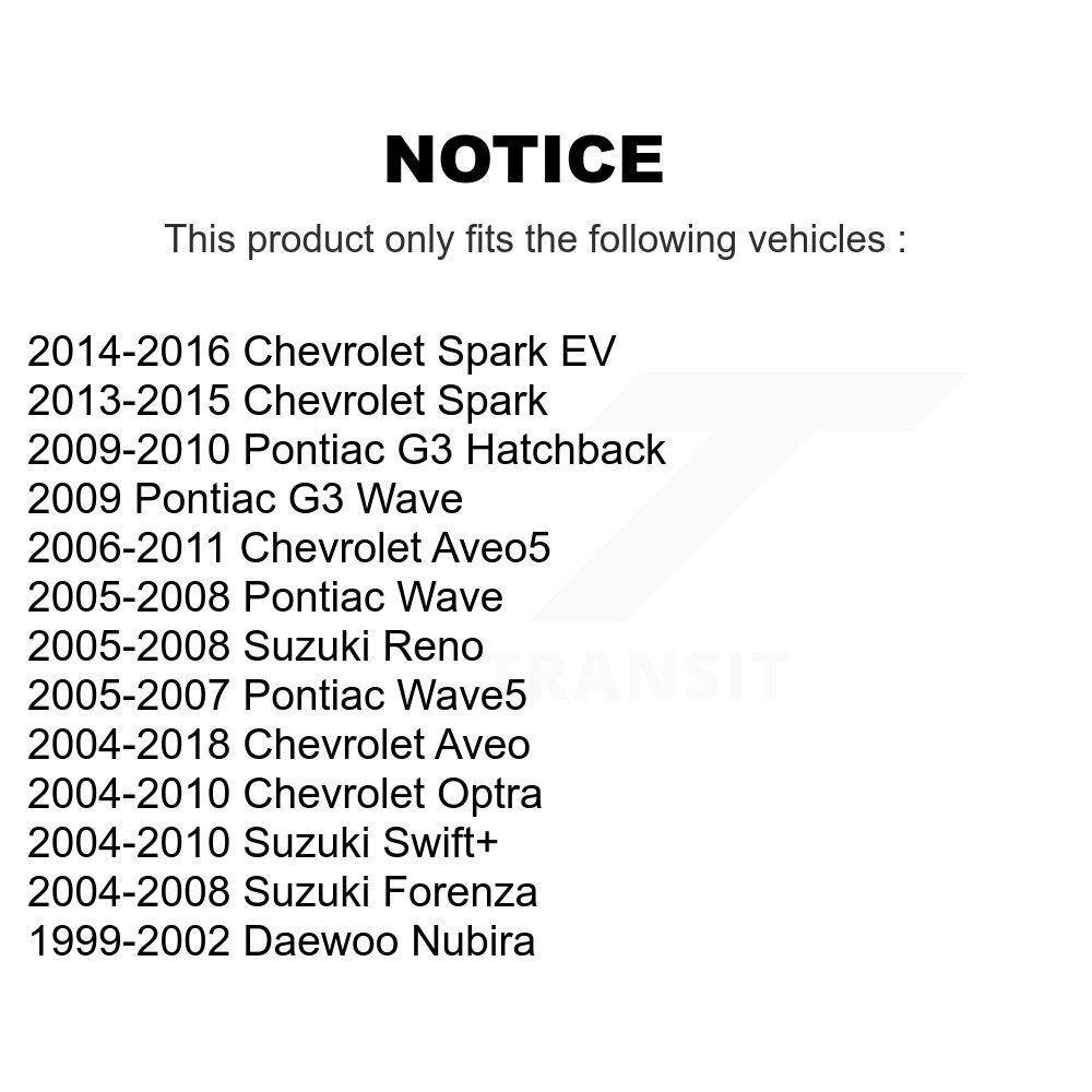Front Brake Caliper Kit For Chevrolet Aveo Spark Suzuki Forenza Aveo5 Reno EV G3