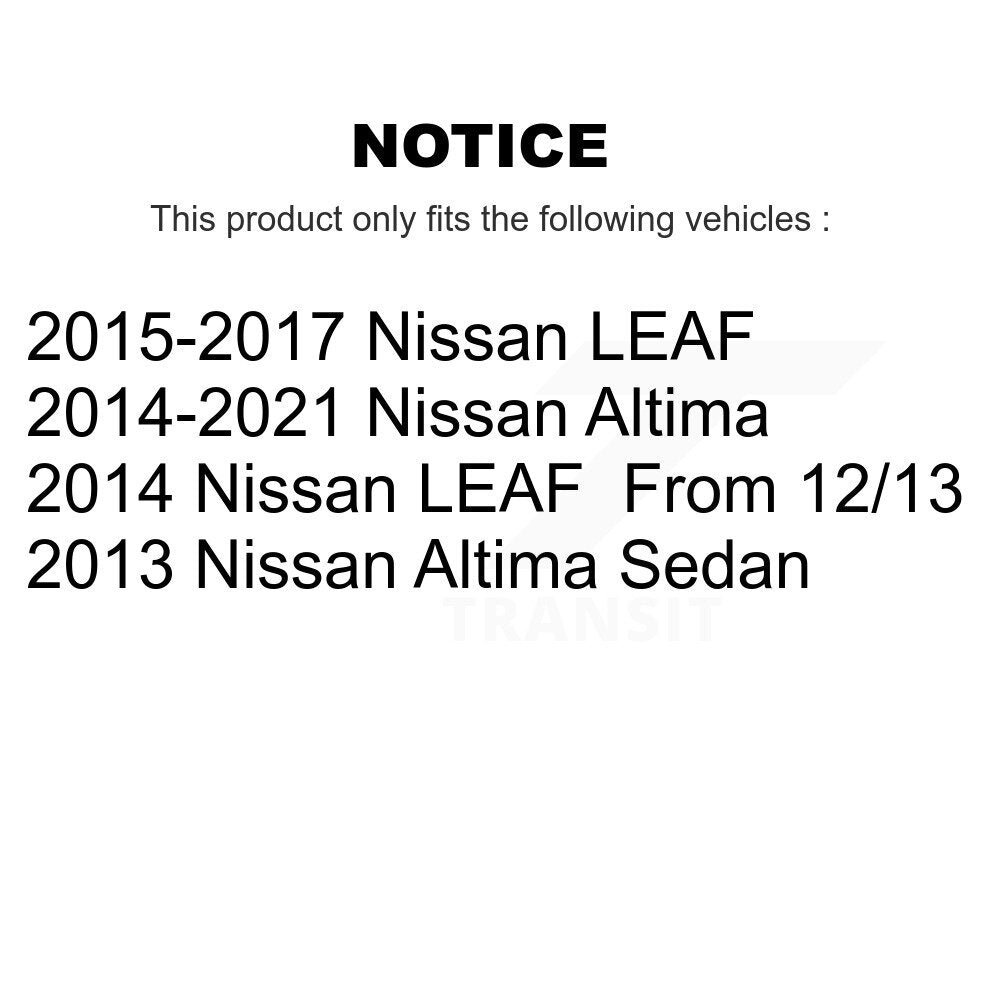 Front Brake Caliper Left Right Driver Passenger Side Kit For Nissan Altima LEAF