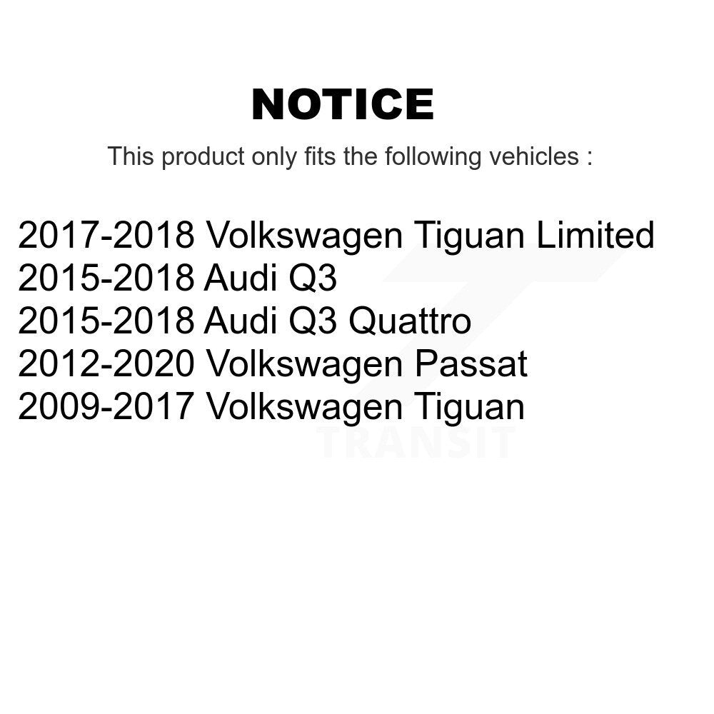 Front Brake Caliper Kit For Volkswagen Passat Tiguan Audi Q3 Quattro Limited