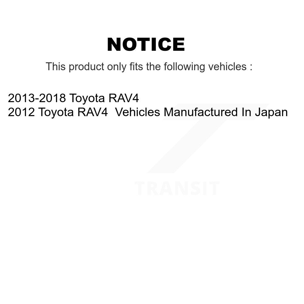 Rear Disc Brake Caliper Left Right Side (Driver Passenger) Kit For Toyota RAV4