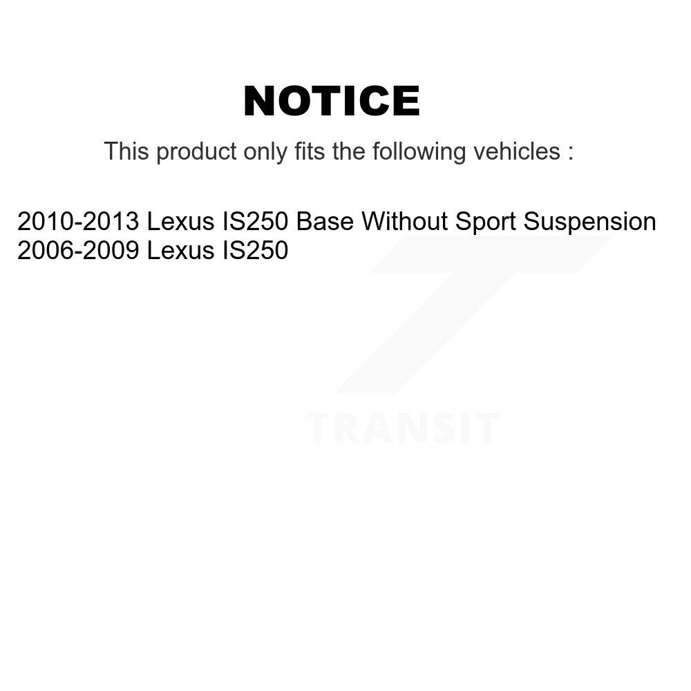 Rear Disc Brake Caliper Left Right Side (Driver Passenger) Kit For Lexus IS250