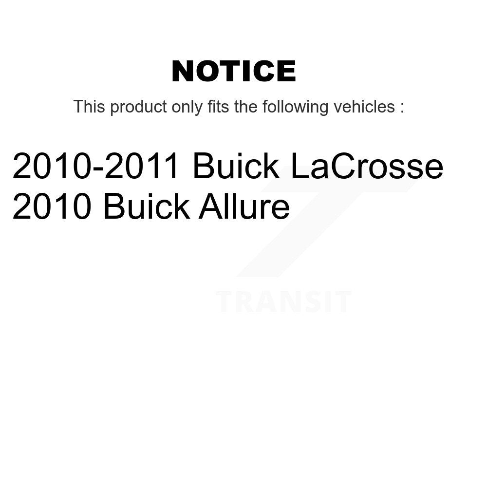 Rear Brake Caliper Left Right (Driver Passenger) Kit For Buick LaCrosse Allure