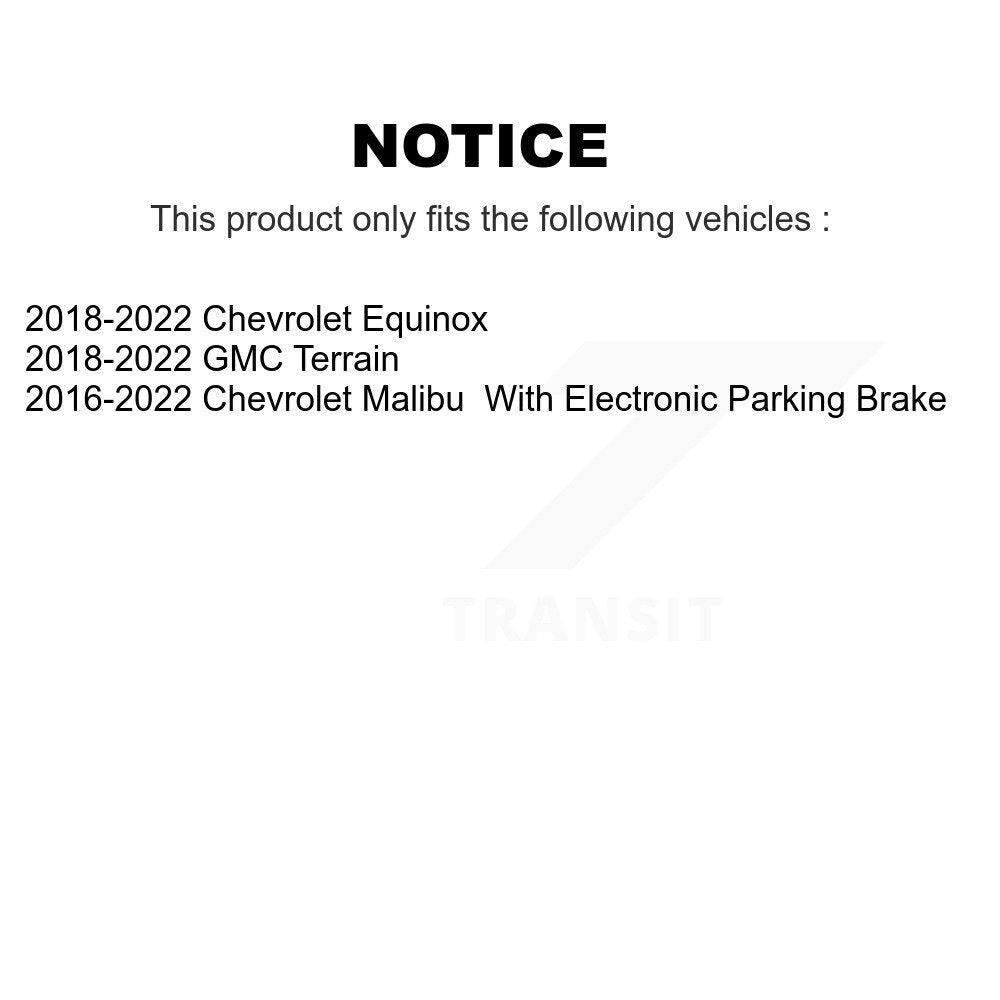 Rear Brake Caliper Left Right Side Kit For Chevrolet Equinox Malibu GMC Terrain