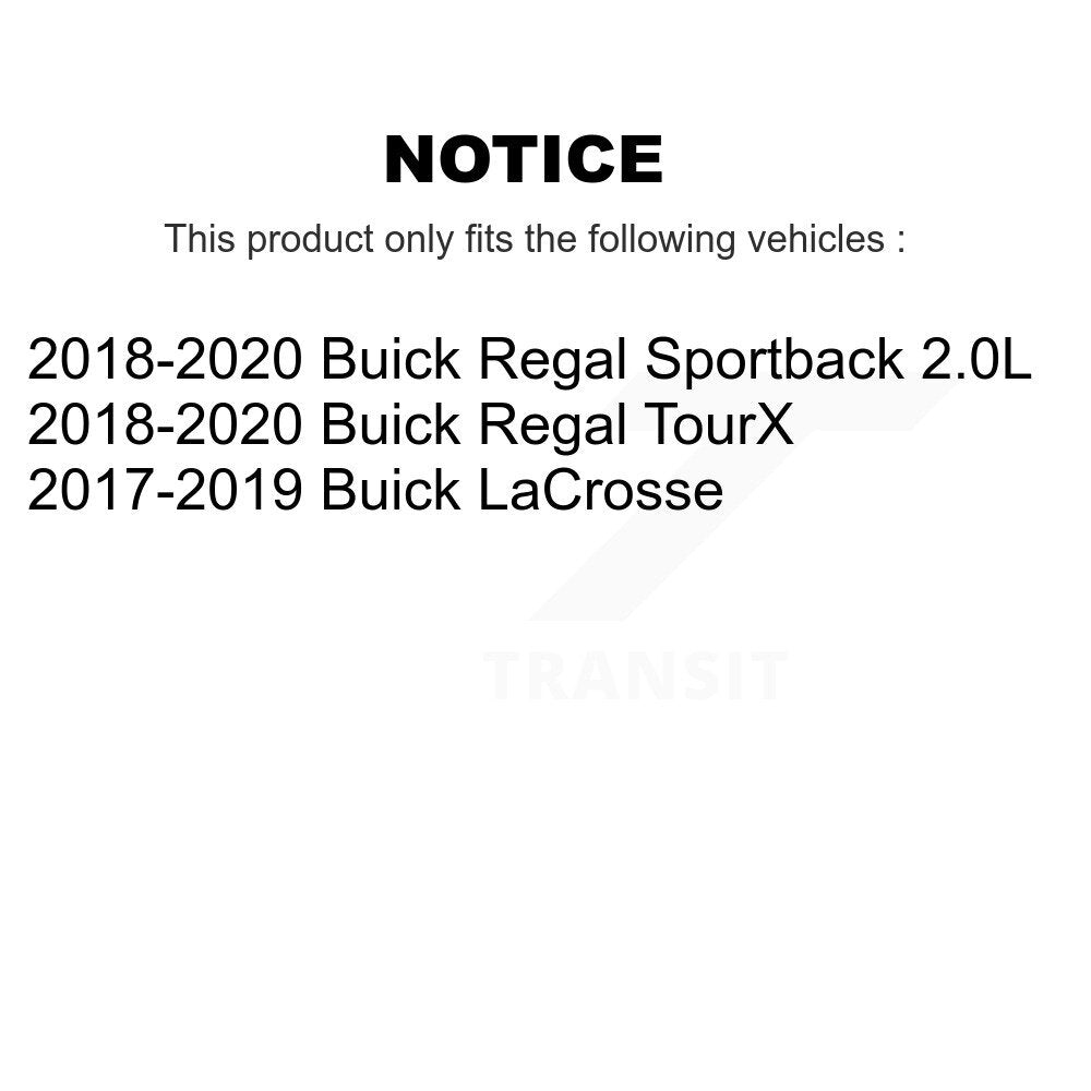 Rear Brake Caliper Left Right Side Kit For Buick LaCrosse Regal Sportback TourX