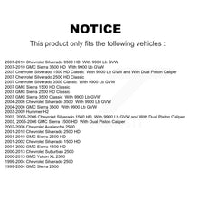 Charger l'image dans la galerie, Rear Brake Caliper Kit For Chevrolet GMC Sierra 2500 HD Silverado 3500 Classic Hummer H2 KBC-100367