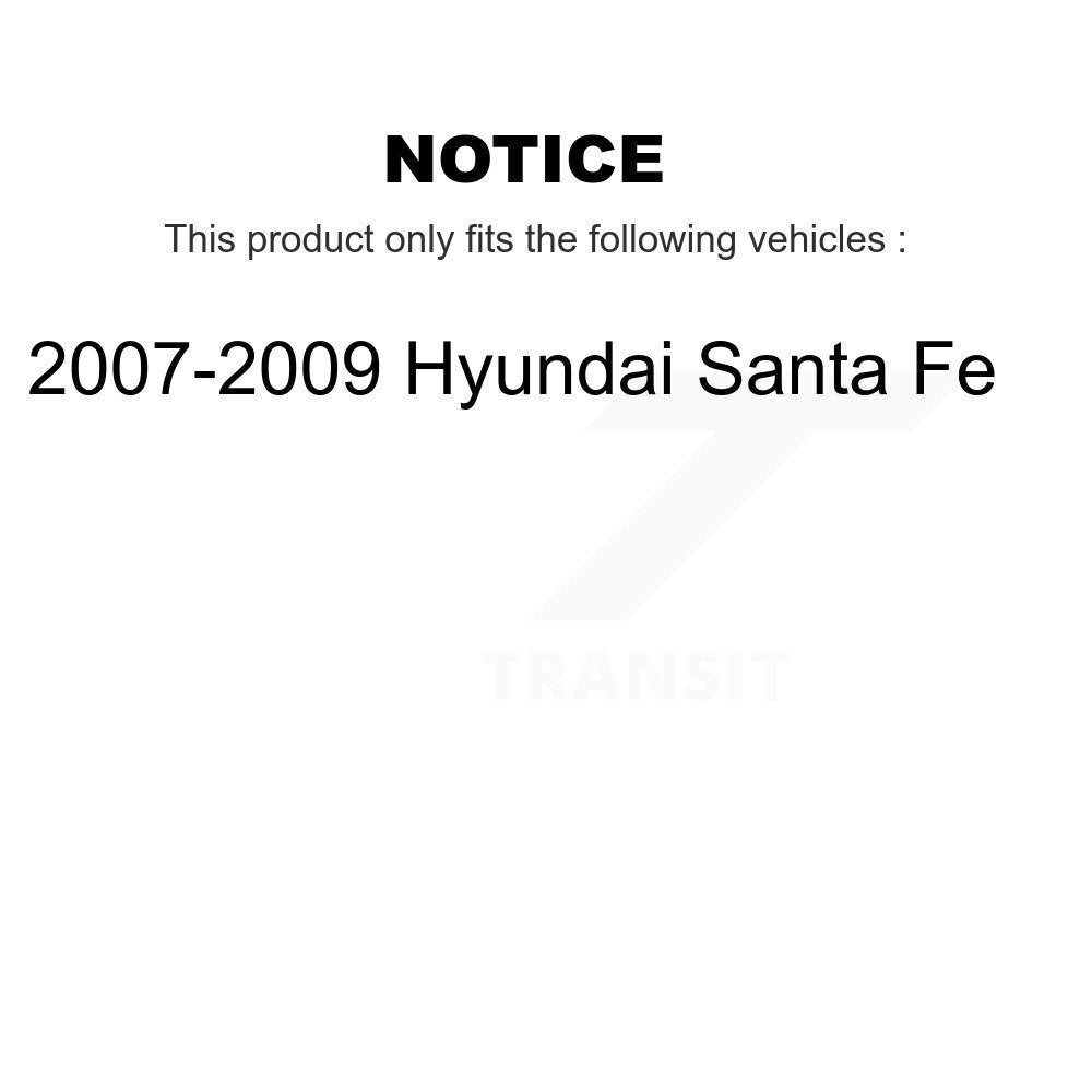 Rear Disc Brake Caliper Left Right Side Kit For 2007-2009 Hyundai Santa Fe