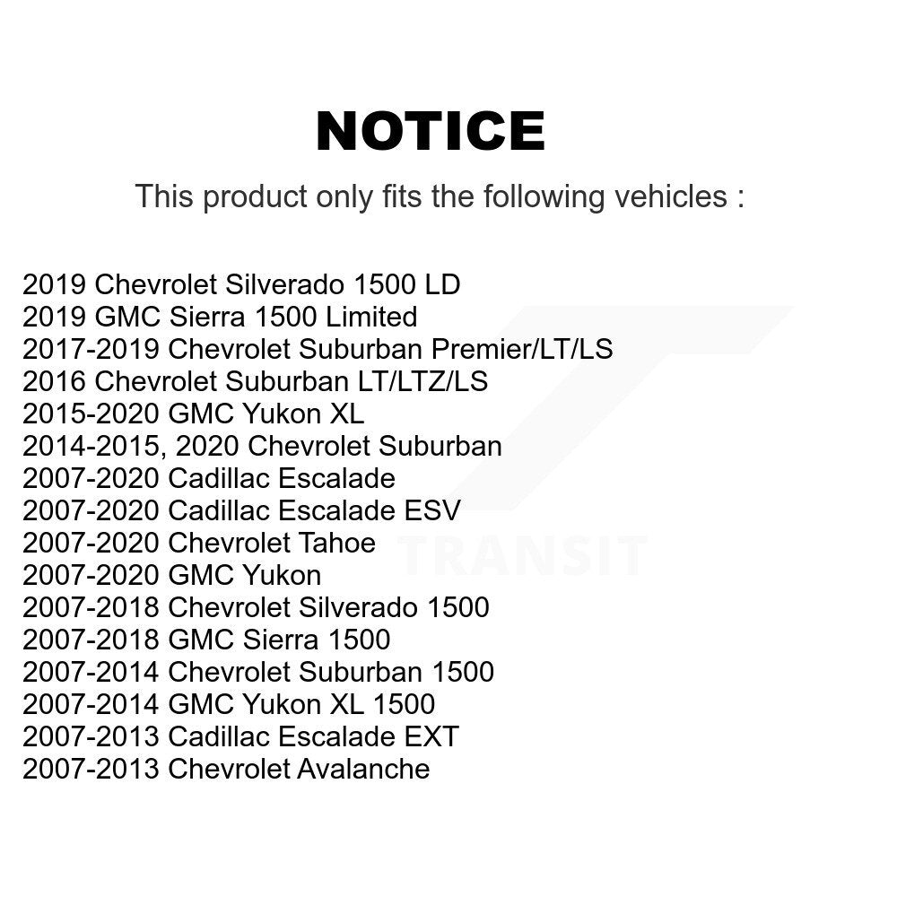 Rear Brake Caliper Kit For Chevrolet GMC Sierra 1500 Silverado Tahoe Cadillac XL