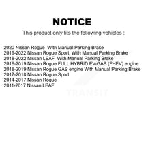 Charger l&#39;image dans la galerie, Rear Brake Caliper Left Right (Driver Passenger) Kit For Nissan Rogue Sport LEAF