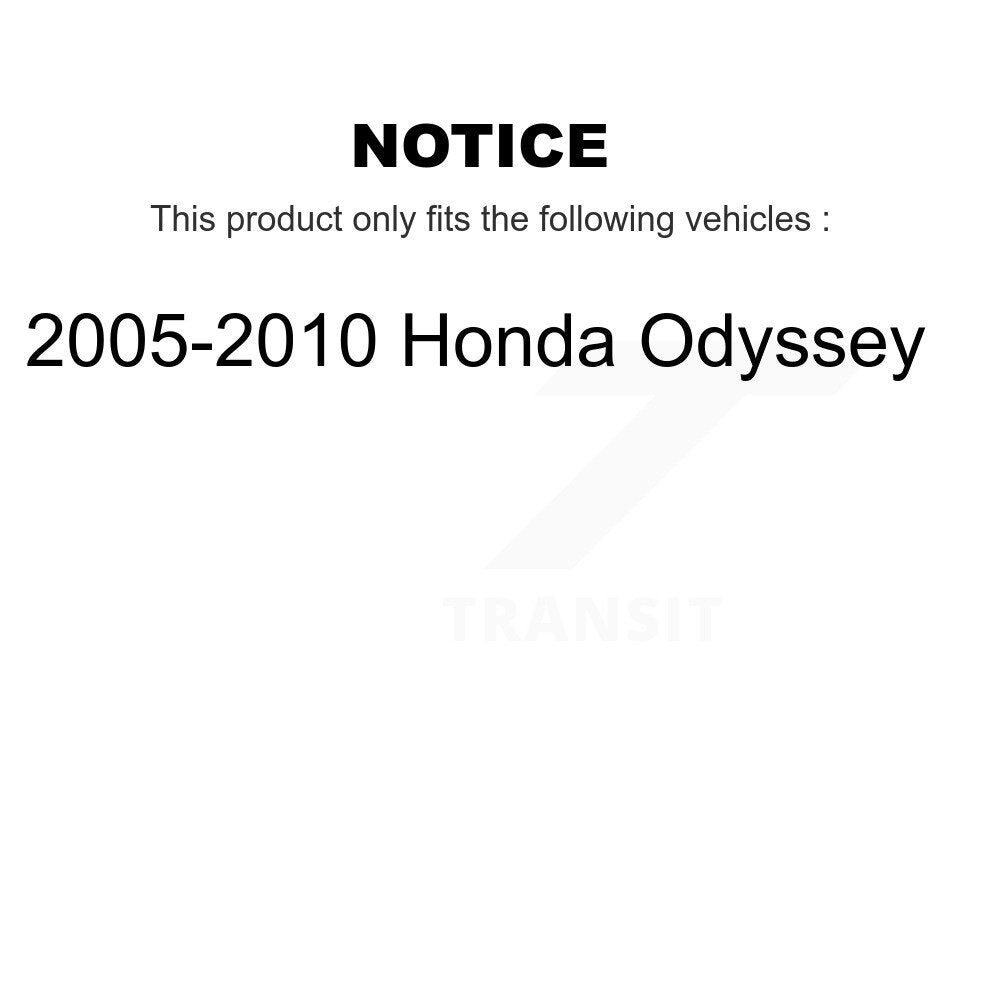 Rear Brake Caliper Left Right (Driver Passenger) Kit For 2005-2010 Honda Odyssey