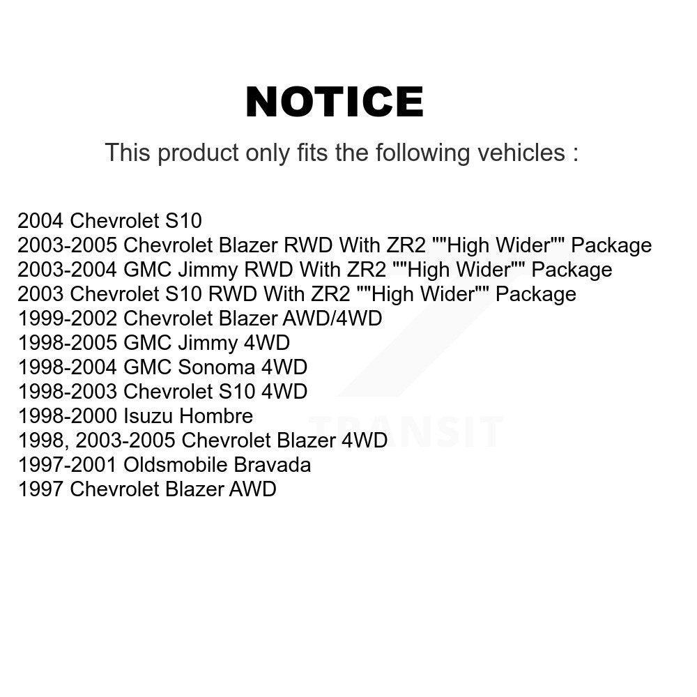 Rear Brake Caliper Kit For Chevrolet GMC Blazer S10 Jimmy Sonoma Isuzu Hombre