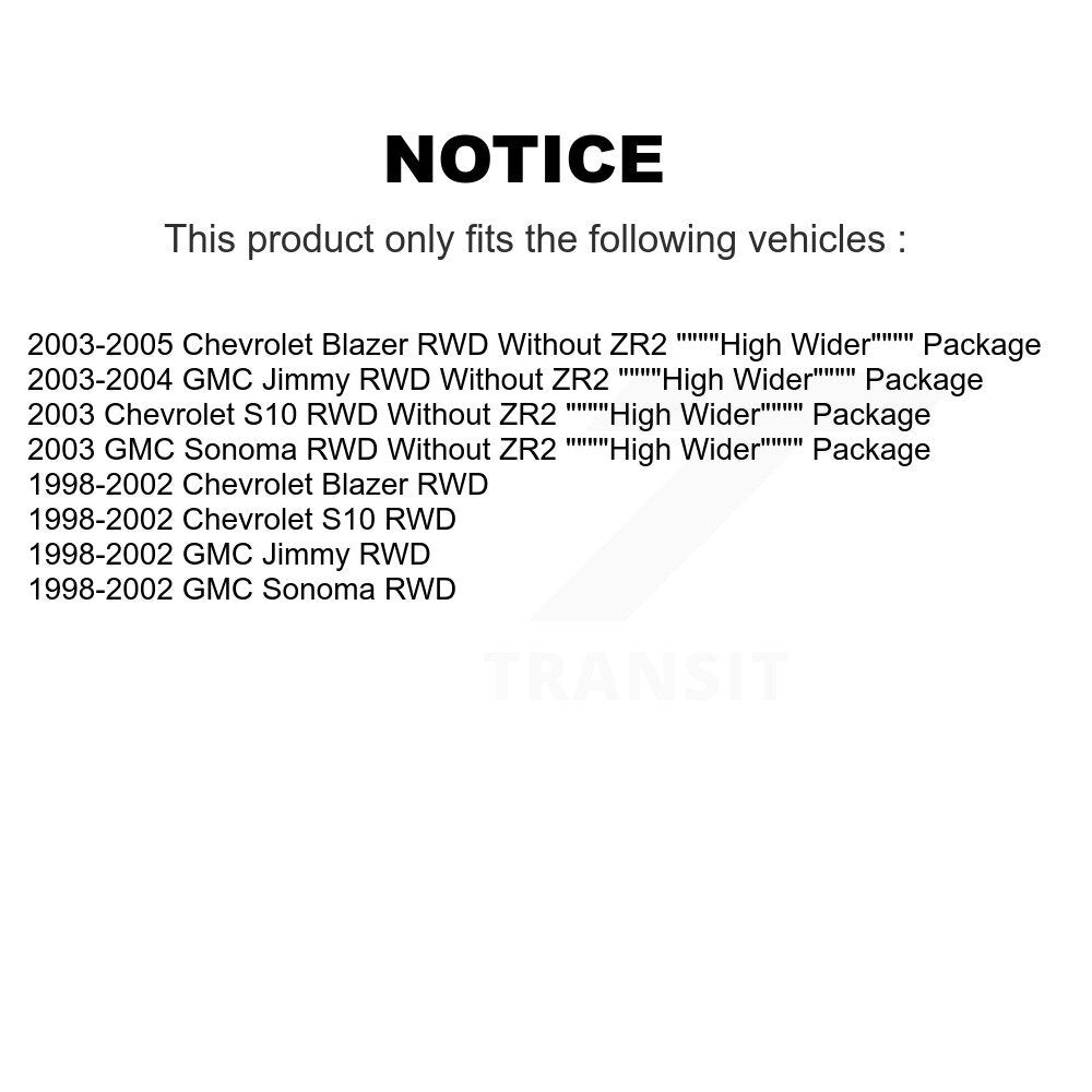 Rear Brake Caliper Left Right Kit For Chevrolet GMC Blazer S10 Sonoma Jimmy RWD