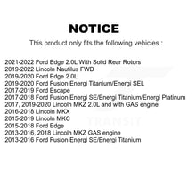 Charger l'image dans la galerie, Rear Brake Caliper Kit For Ford Escape Edge Fusion Lincoln MKC MKX Nautilus MKZ