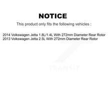 Charger l'image dans la galerie, Front Rear Brake Caliper Kit For Volkswagen Jetta With 272mm Diameter Rotor