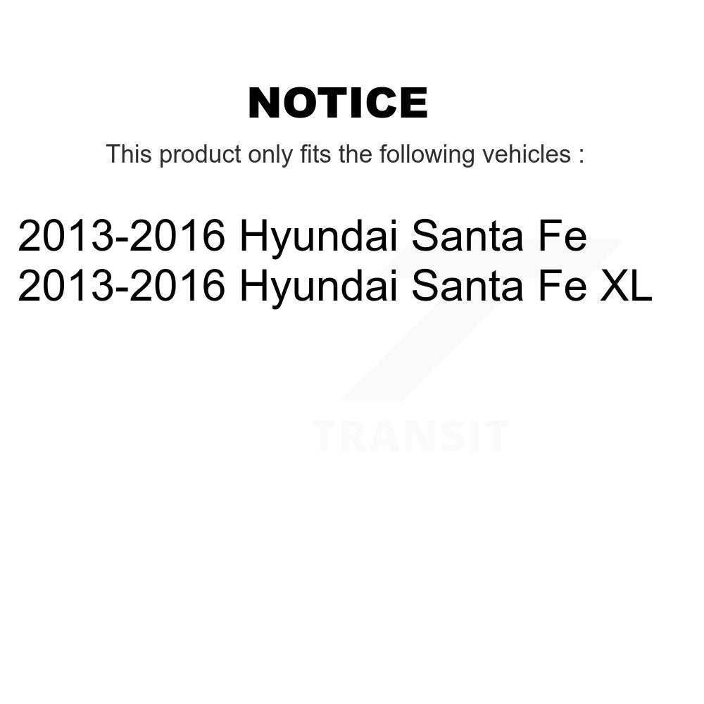 Front Rear Brake Caliper Left Right Side Kit For 2013-2016 Hyundai Santa Fe XL