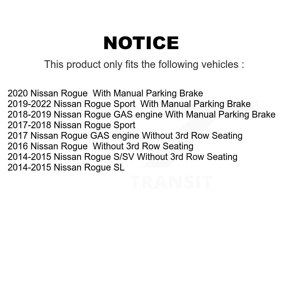 Front Rear Brake Caliper Left Right Driver Passenger Kit For Nissan Rogue Sport