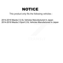 Charger l&#39;image dans la galerie, Front Rear Brake Caliper Left Right Side Kit For 2014-2016 Mazda 3 Sport 2.0L