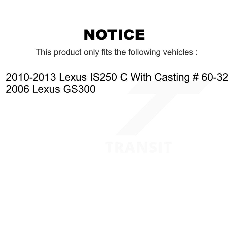 Front Rear Brake Caliper Left Right (Driver Passenger) Kit For Lexus IS250 GS300