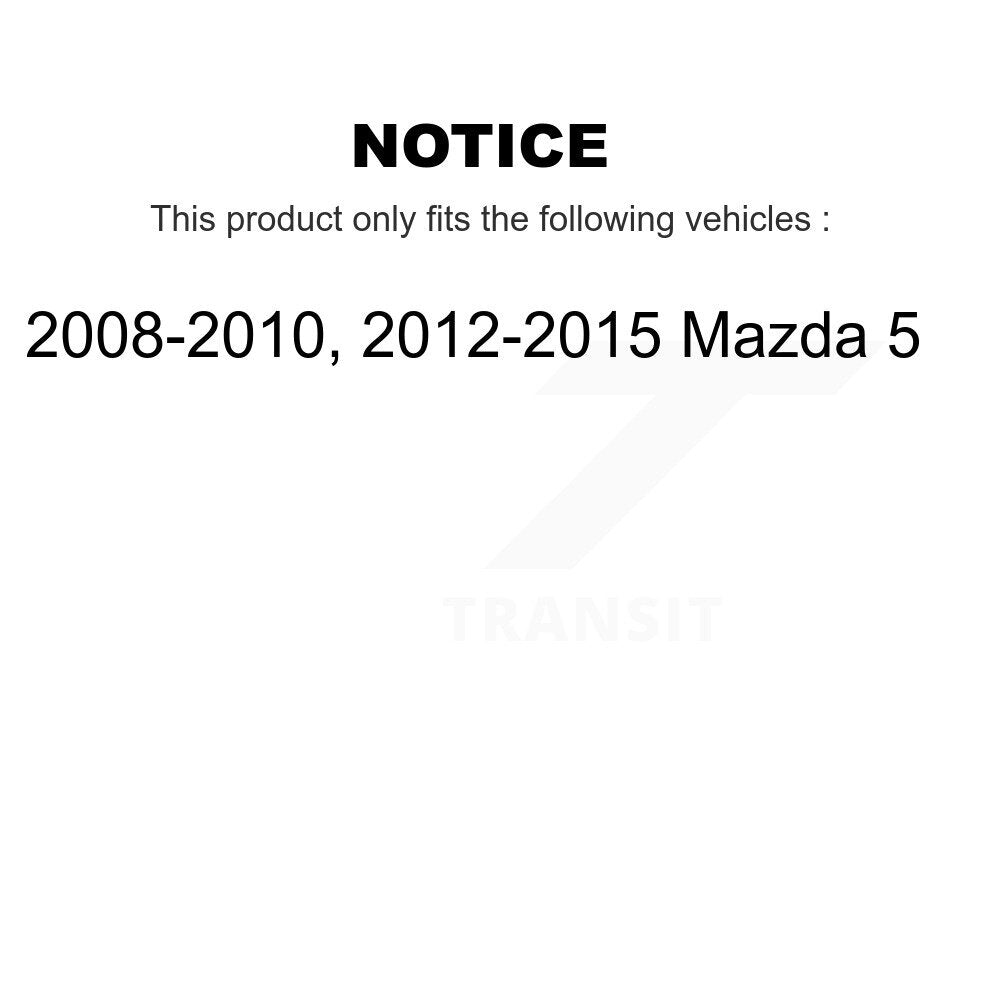 Front Rear Disc Brake Caliper Left Right Side (Driver Passenger) Kit For Mazda 5