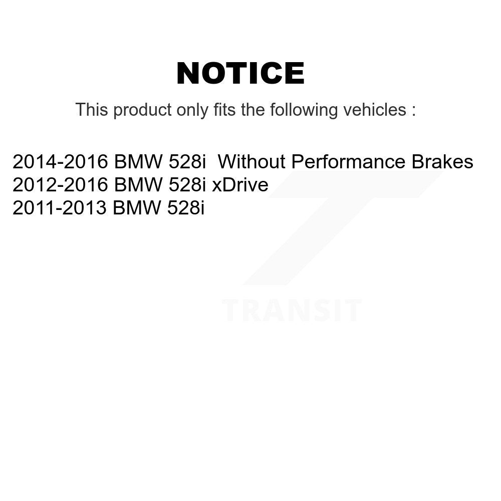 Front Rear Brake Caliper Left Right (Driver Passenger) Kit For BMW 528i xDrive