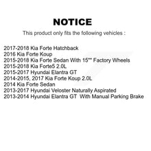 Charger l'image dans la galerie, Front Rear Brake Caliper Kit For Kia Hyundai Forte Elantra GT Veloster Forte5