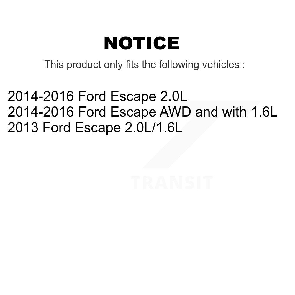 Front Rear Brake Caliper Left Right Side (Driver Passenger) Kit For Ford Escape